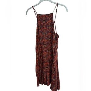 Fall Dress with patterned and adjustable upper back straps
